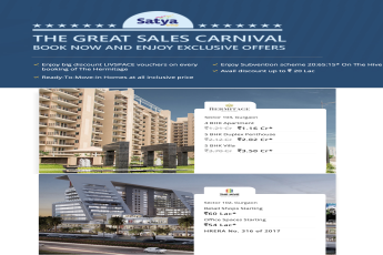 Book now & enjoy exclusive offers at Satya Projects in Gurgaon